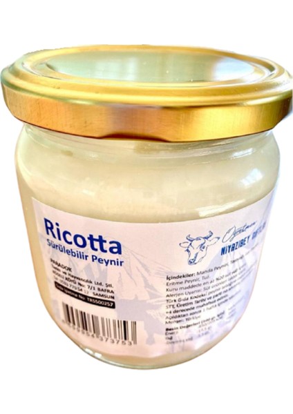 Ricotta Doğal Katkısız Sürülebilir Peynir