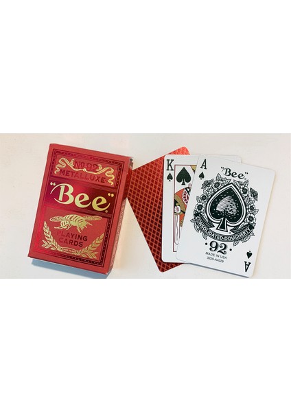 Bee Metalluxe RED Oyun Kartı