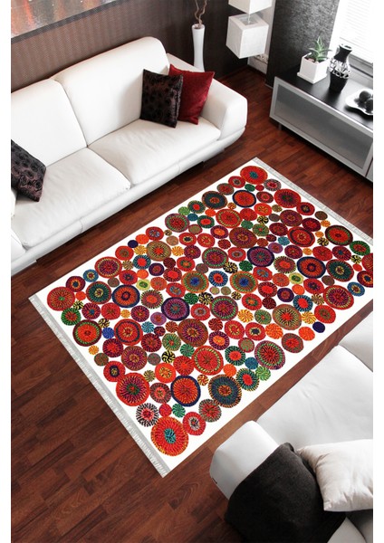 Homier Collection Homier Westa Yıkanabilir Kaymaz Taban Kilim ve Yolluk H-PW-8051A