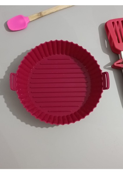 Softhome Airfryer Silikon Pişirme Kabı (Fuşya) modelleri