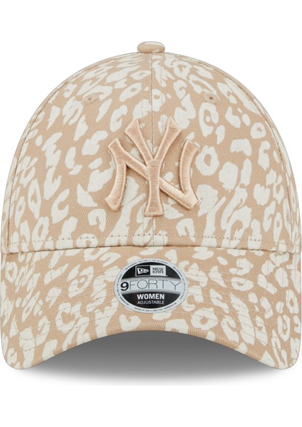 New Era New York Yankees Krem Leopar 60292642 Kadın Şapka