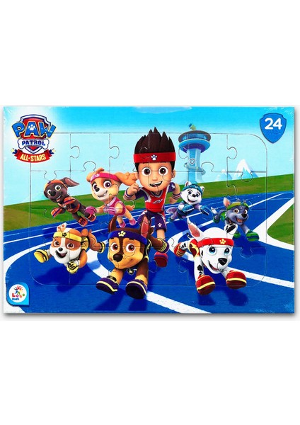 Laço Kids Paw Patrol (Pençe Devriyesi) 24 Parça Frame Puzzle/yapboz