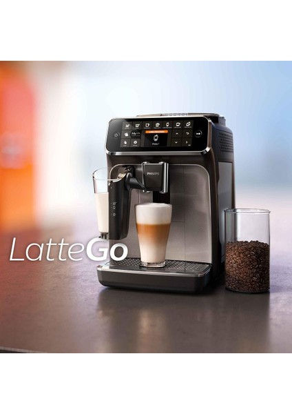1500W Lattego Seri 1.8l Tft Ekran Zamanlayıcılı Mükemmel Sıcaklık ve Aroma Ultra Premium Tam Otomatik Espresso Makinesi - LUCİOLE BEYAZ LAMBADER HEDİYE!