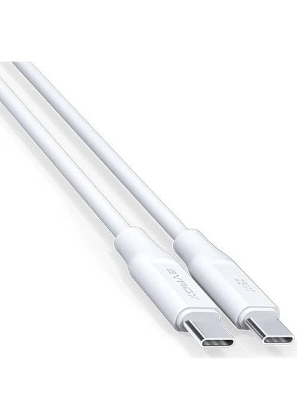 Supreme PD25TK 25W Type-C Hızlı Şarj Aleti Kablosu Uyumlu SYX-PD25TK Beyaz
