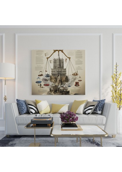Landmark Hukuki Davalar Kanvas Tablo - Hukuk, Duvar Dekorasyonu, Duvar Sanatı, Kanvas Tablo, 30X30 fiyatları