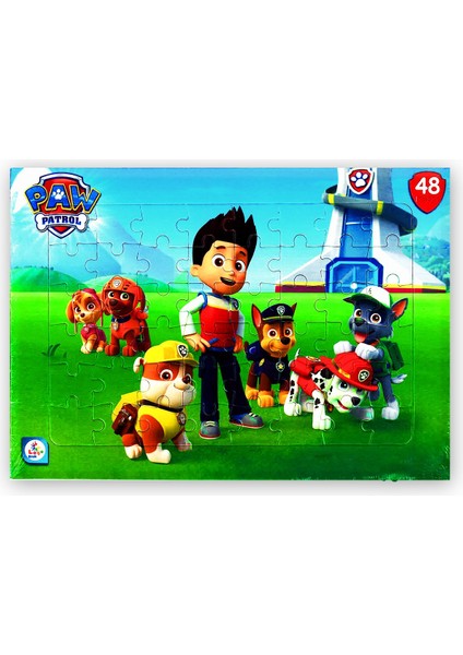 Laço Kids Paw Patrol (Pençe Devriyesi) 48 Parça Frame Puzzle/yapboz