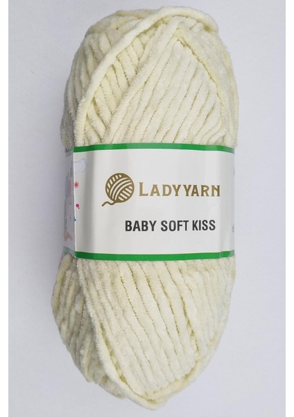 Baby Soft Kıss Krem Kadife El Örgü Ipi