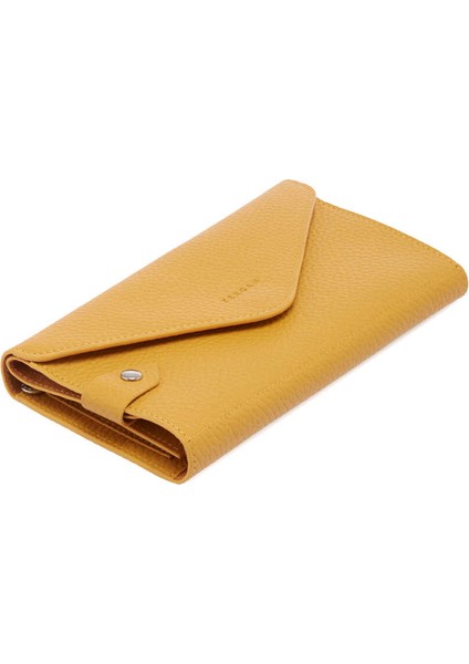 Sarı Hakiki Deri Kadın Cüzdan - S1CB00005811-H28