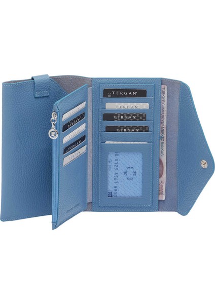 Mavi Hakiki Deri Kadın Cüzdan - S1CB00005811-C43 fırsatları
