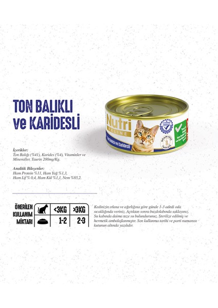 85GR Ton Balıklı ve Karidesli 32 Adet Yaş Kedi Maması