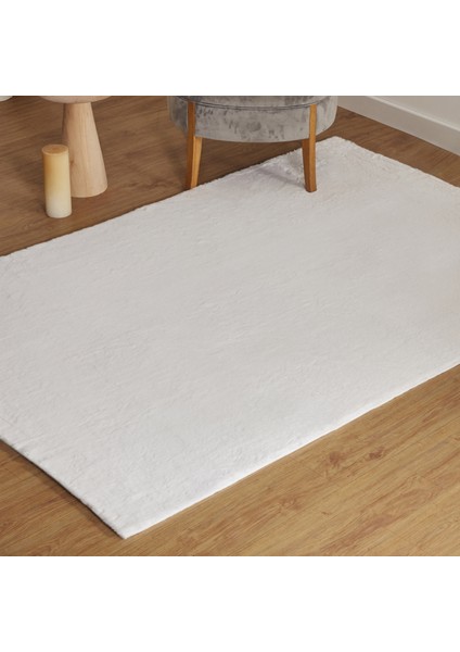 7/24 Cosy Premium Beyaz 120X180 cm Salon Mutfak Halısı Yolluk Kilim