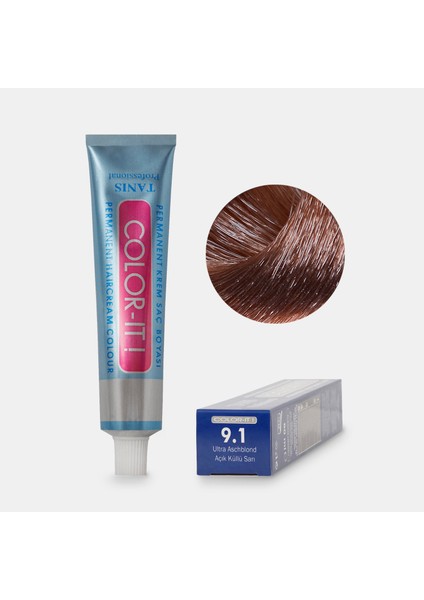 Kalıcı Saç Boyası Color-It 9.1 Açık Küllü Sarı