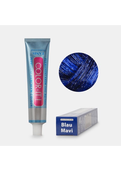 Kalıcı Saç Boyası Color-It Mavi