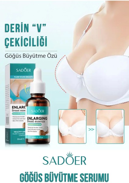 Hindistan Cevizi Özü Göğüs Büyüten, Dikleştiren ve Sıkılaştıran Serum (30 Ml)