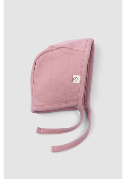 Organik Pamuk Ingiliz Şapka Bebek Gül Kurusu