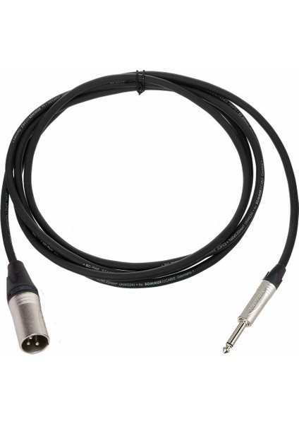 Neutrik Mono Jak - Erkek Xlr Mikrofon - Hoparlör Kablosu - Siyah