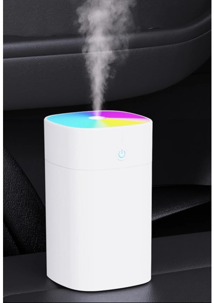 H2O Humidifier 400 ml Ulrasonik Hava Nemlendirici Buhar Makinesi ve Aroma Difüzörü