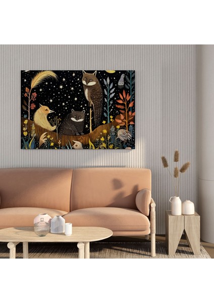 Gece Yarısı Buluşması Kanvas Tablo - Gece Yarısı, Hayal Gücü, Kanvas Tablo, 30X30 Kanvas Tablo, 30X30 modelleri