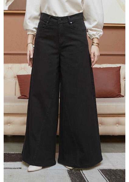 1162-DENIM Pantolon Etek Siyah fırsatları