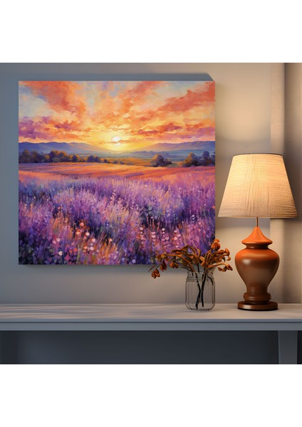 Dünyanın En Güzel Manzaraları - Lavanta Tarlası Kanvas Tablo - Dünyanın En Güzel Manzaraları, Kanvas Tablo, Suluboya, Duvar Süslemesi, 30X30 fiyatları