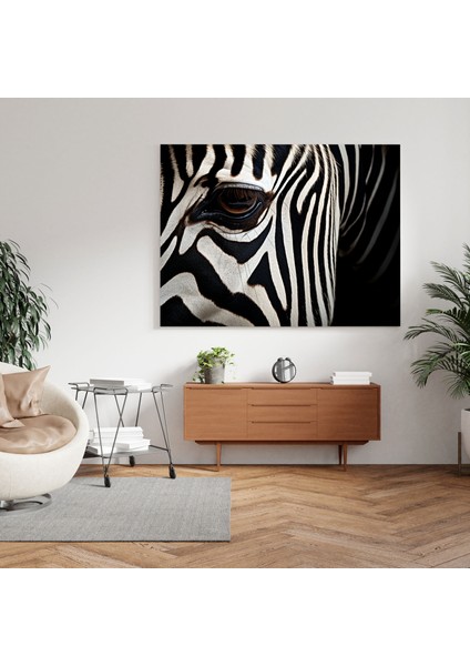 Zebra Kanvas Tablo Tablo - Majestic Zebra - Zebra, Duvar Dekorasyonu, Sığınak, Zebra, 30X30 modelleri