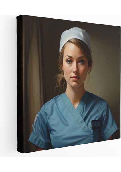 Hemşirenin Adanmışlığı Kanvas Tablo - Ilaç, Hemşire, Ev Dekorasyonu, Kanvas Tablo, 30X30