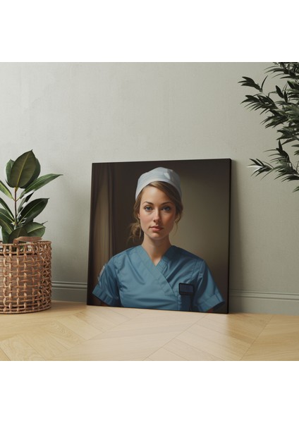 Hemşirenin Adanmışlığı Kanvas Tablo - Ilaç, Hemşire, Ev Dekorasyonu, Kanvas Tablo, 30X30