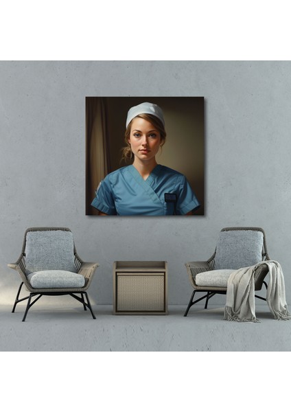 Hemşirenin Adanmışlığı Kanvas Tablo - Ilaç, Hemşire, Ev Dekorasyonu, Kanvas Tablo, 30X30