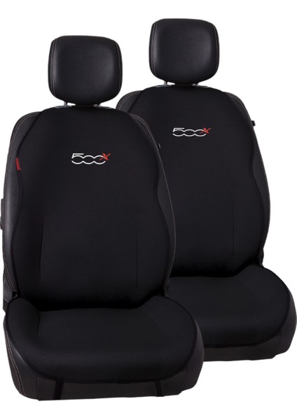 Fiat 500X Nakışlı Jakar Dokuma Kumaş Otomind Oto Minderi 2'li Set