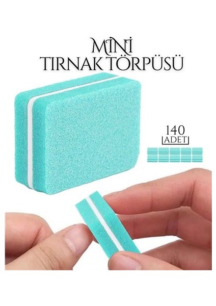 80+60 Adet Mini Tırnak Törpüsü 100/180 Grid