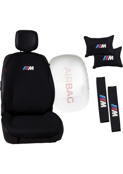 Bmw M Logo Nakışlı Jakar Dokuma Oto Minder ve Konfor Seti fiyatları