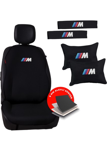 Bmw M Logo Nakışlı Jakar Dokuma Oto Minder ve Konfor Seti fırsatları