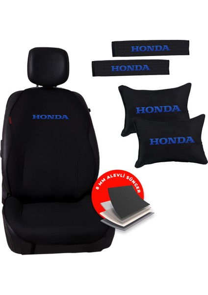 Mavi Honda Nakışlı Jakar Dokuma Oto Minder ve Konfor Seti fırsatları
