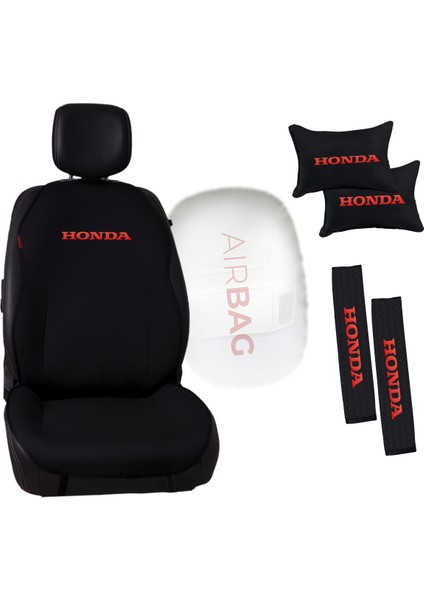Kırmızı Honda Nakışlı Jakar Dokuma Oto Minder ve Konfor Seti fiyatları