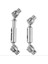 6x Yükseltme Metal Cvd Tahrik Mili D12 C24 C34 B14 B24 B16 B36 Mn D90 MN99S Rc Araba Aksesuarları, Gümüş (Yurt Dışından) 4