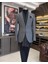 Terziademaltun Italyan Stil Slim Fit Mono Yaka Ekose Erkek Ceket Siyah T10751 1