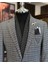 Terziademaltun Italyan Stil Slim Fit Mono Yaka Ekose Erkek Ceket Siyah T10751 2