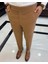 İtalyan stil slim fit bel detaylı erkek pantolon camel T10563 1