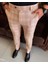 İtalyan stil slim fit erkek kumaş pantolon Turuncu T7745 3