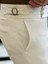 İtalyan stil slim fit bel detaylı erkek pantolon ekru T10562 2
