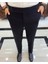 İtalyan stil slim fit bel detaylı erkek pantolon siyah T10560 4