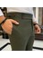 İtalyan stil slim fit bel detaylı erkek pantolon yeşil T10561 4