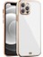 iPhone 12 Pro Max Arka Kapak Kılıf Beyaz Kenarlı Rose 1
