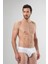 10 Adet Beyaz Erkek Klasik Slip %50 Modal %50 Pamuk Cacharel 1207 1