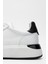 Erkek Beyaz/gri Deri Sneakers & Spor Ayakkabı 698 1078 5 Erk Ayk SK23/24 5