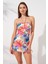 Jersey Soft Straplez Elbise Mayo Garden 231128-D 1