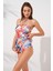 Jersey Soft Straplez Elbise Mayo Garden 231128-D 3