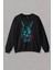 Unisex Sweatshirt Mask Hannya Demon Japonca Japanese Maske Oni Baskılı Sweat 1