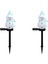 2x Kardan Adam Güneş Işıkları Noel Güneş Enerjili LED Kardan Adam Işık Dekor Açık Bahçe Bahis Lambaları Noel Mavi (Yurt Dışından) 1