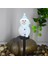 2x Kardan Adam Güneş Işıkları Noel Güneş Enerjili LED Kardan Adam Işık Dekor Açık Bahçe Bahis Lambaları Noel Mavi (Yurt Dışından) 2